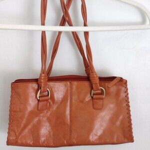 Worthington Genuine Leather Braided Strap Shoulder Bag